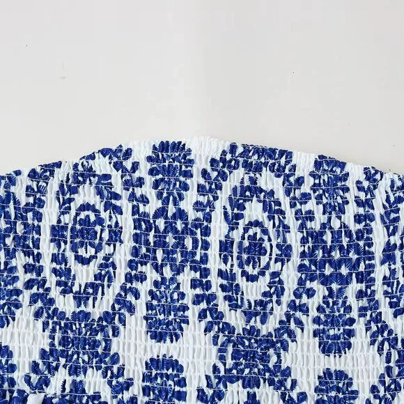 Strapless Ruched Flowy Top - Picture 6 of 6